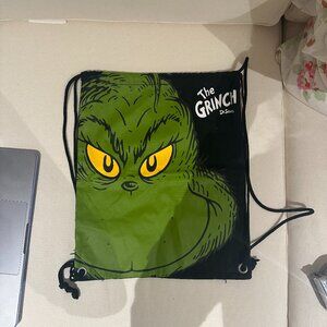 NWOT Grinch Drawstring Backpack Sinch Bag Box Travel Bag